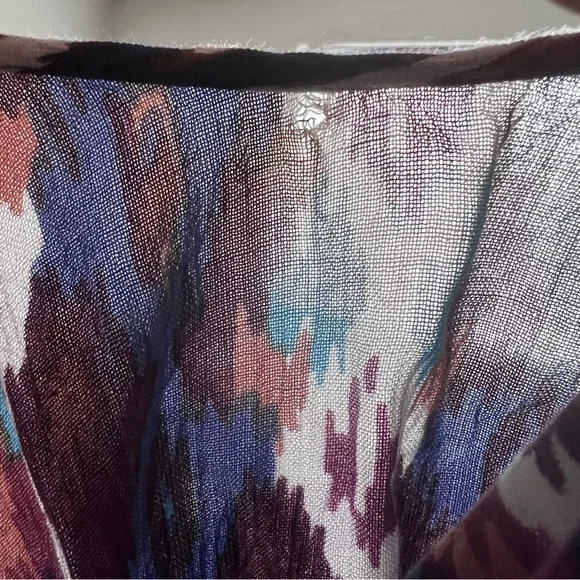 Free People One Monarch Multi Mini Dress SZ S Boho Hipster Vacay Flowy Flouncy - Picture 7 of 13